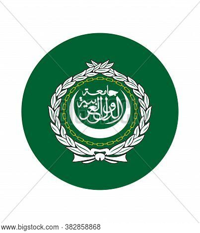 Arab League Flag, Official Colors And Proportion Correctly. Arab League Flag.