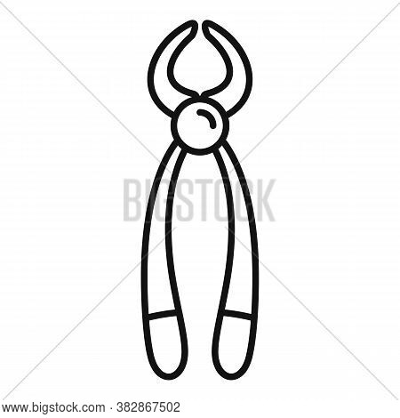 Shoe Repair Pliers Icon. Outline Shoe Repair Pliers Vector Icon For Web Design Isolated On White Bac