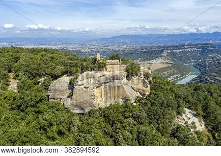 Sant Feliu De Savassona Is A Romanesque Church In Tavernoles (osona) Included In The Inventory Of Th