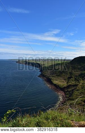 Beautiful Scenic Coastal Landscape With Sea Cliffs.
