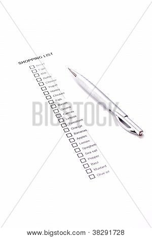 Imprimir la lista de la compra