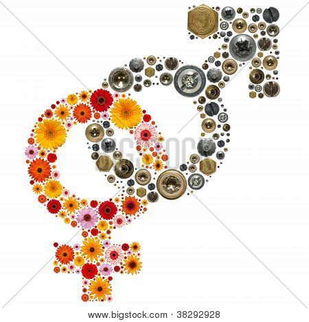 Kvinde og mand Symbol
