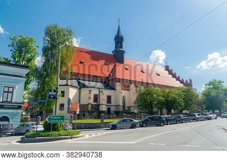 Bochnia, Poland - June 13, 2020: Roman Catholic Parish Of St. Nicholas.