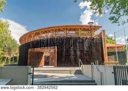 Bochnia' Graduation Tower With Mineral Salts In Bochnia.