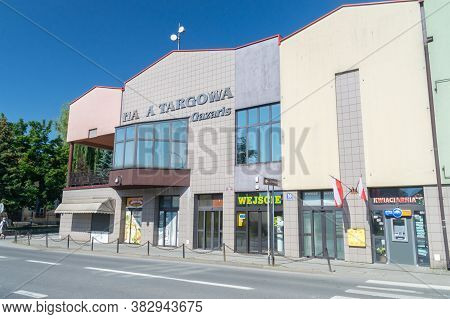 Bochnia, Poland - June 13, 2020: Gazaris Market Hall.