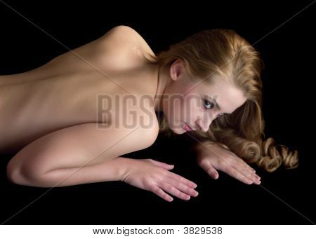 Ritratto di riposo nudità ragazza