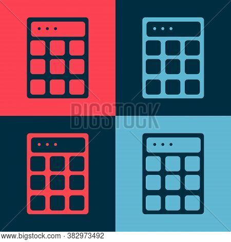 Pop Art Password Protection And Safety Access Icon Isolated On Color Background. Security, Safety, P