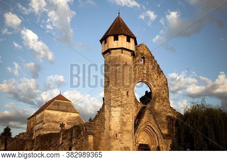 Carta - Ruins of Medieval Cistercian abbey from Carta village, Sibiu county, Transylvania, Romania