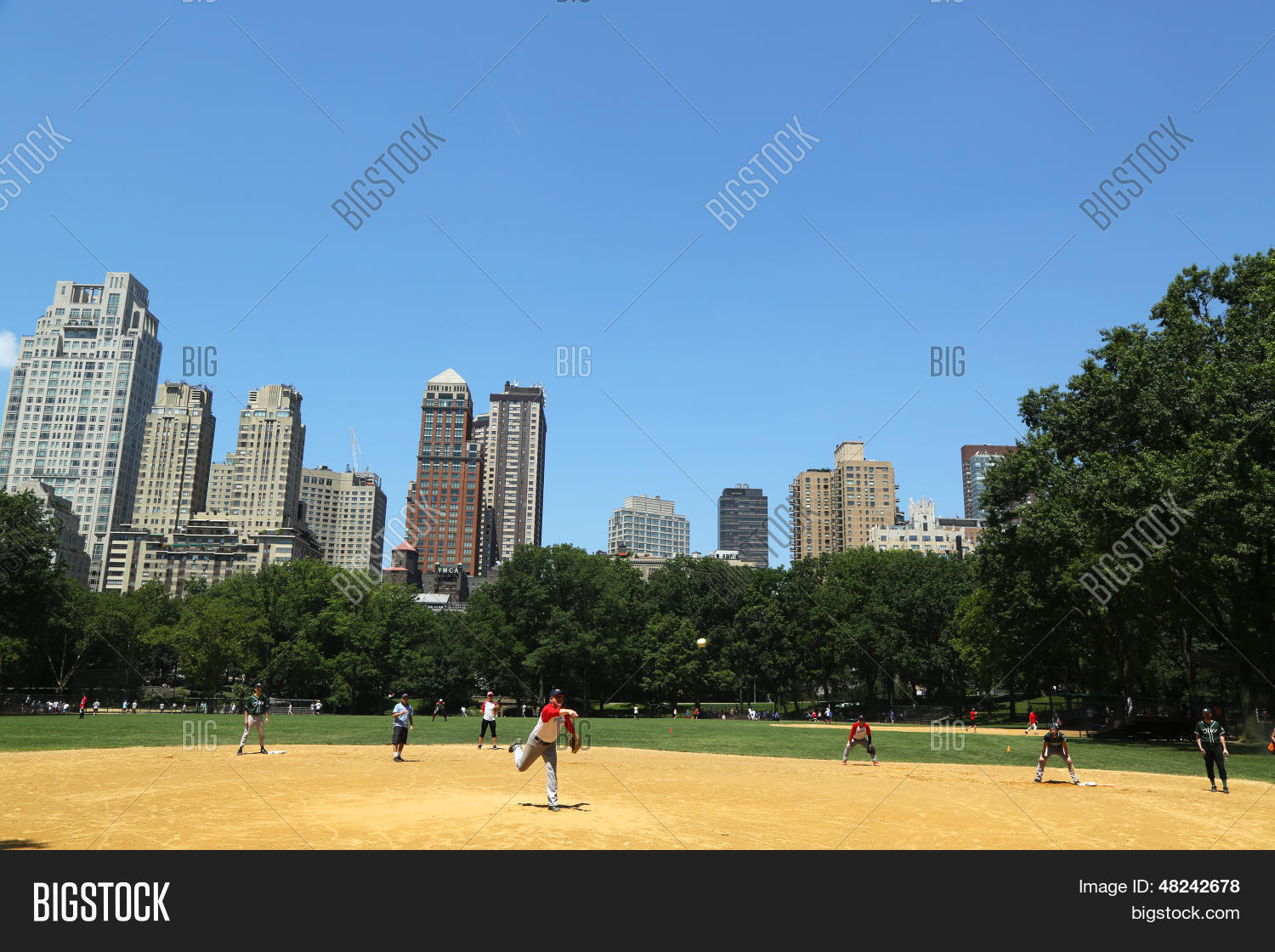 Softball Teams Playing Image & Photo (Free Trial) Bigstock