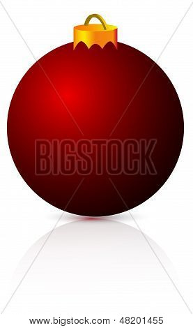 palla di Natale rossa