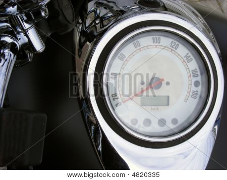 Motorfiets snelheidsmeter