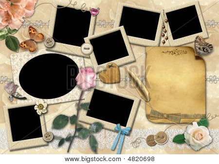 Szablon kolażu fotografii.