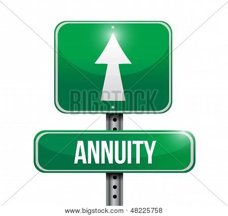 Anuity silnice znamení ilustrace Design