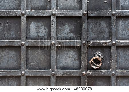 Elements Of The Old Door With A Handle