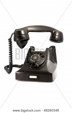 Retro sort telefon