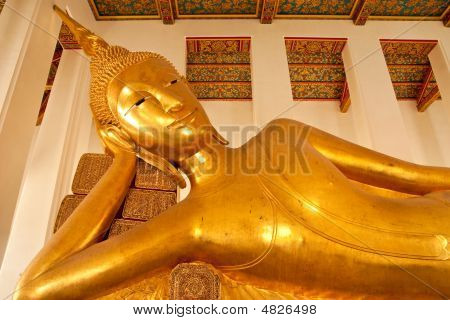 Ležící Buddha obraz