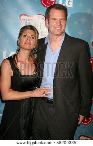 Beth Toussaint and Jack Coleman at the LG Mobile Phone 