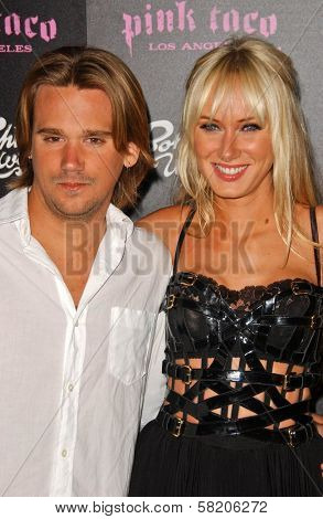 Sean Stewart and Kimberly Stewart at the opening of a Los Angeles outpost of Pink Taco. Pink Taco, Westfield Century City Mall, Los Angeles, CA. 06-28-07