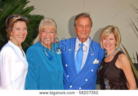 Cherry Boone and Shirley Foley Boone with Pat Boone and Debby Boone at the Ceremony honoring Mike Curb with a star on the Hollywood Walk of Fame. Vine St, Hollywood, CA. 06-29-07