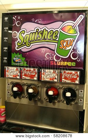 Atmosphere at a 7-11 Convenience Store that has been transformed into a 