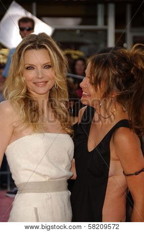 Michelle Pfeiffer and Dedee Pfeiffer at the Los Angeles premiere of 