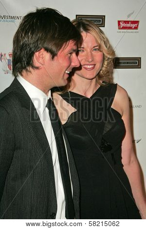 Coley Laffoon and Lucy Lawless at the Sixth Annual Celebration of New Zealand Filmmaking and Creative Talent. Beverly Hills Hotel, Beverly Hills, CA.02-23-07