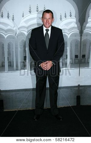 Lance Armstrong at the Giorgio Armani Prive Show to celebrate the Oscars. Green Acres, Los Angeles, CA. 02-24-07