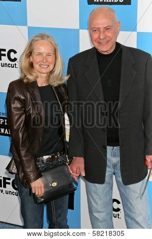 Alan Arkin and wife Suzanne at the 2007 Film Independent's Spirit Awards. Santa Monica Pier, Santa Monica, CA. 02-24-07