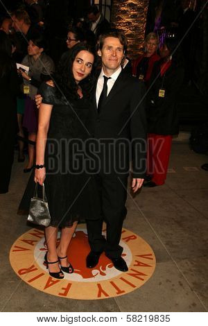 Giada Colagrande and Willem Dafoe at the 2007 Vanity Fair Oscar Party. Mortons, West Hollywood, CA. 02-25-07