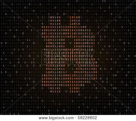 Bitcoin symbol binary code