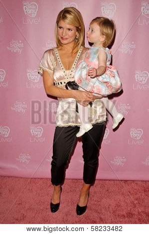 Dayna Devon and daughter Emmi at the Hollywood Premiere of 