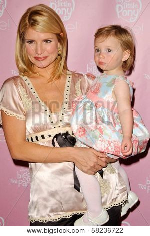 Dayna Devon and daughter Emmi at the Hollywood Premiere of 