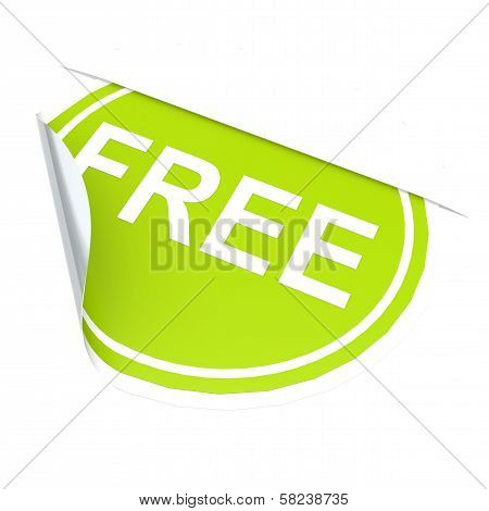 Green circle label free