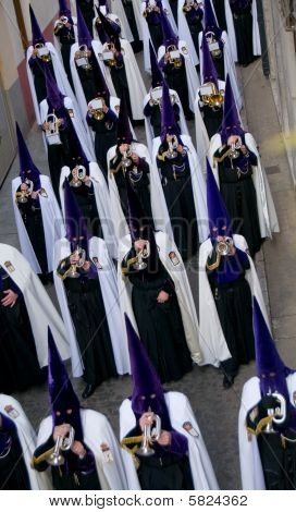 religiöse Prozessionen in der Karwoche. Spanien