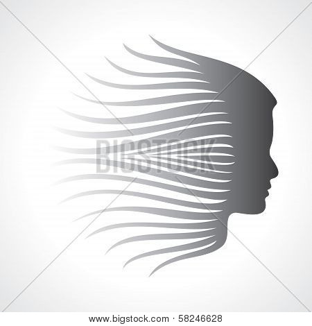 Beautiful fashion lady face