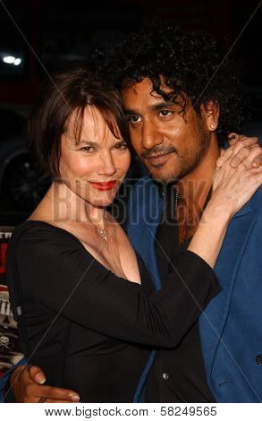 Barbara Hershey and Naveen Andrews at the Los Angeles premiere of 