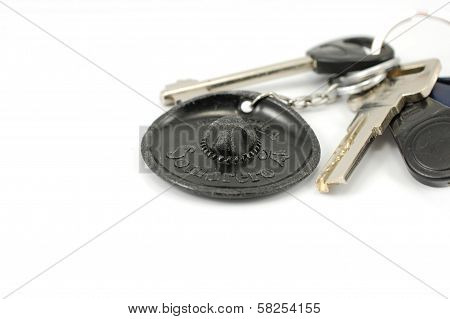 Keychain Sombrero With Key