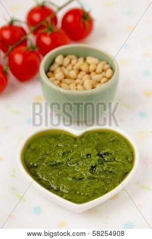 Pesto alla Genovese , Basil Sauce.