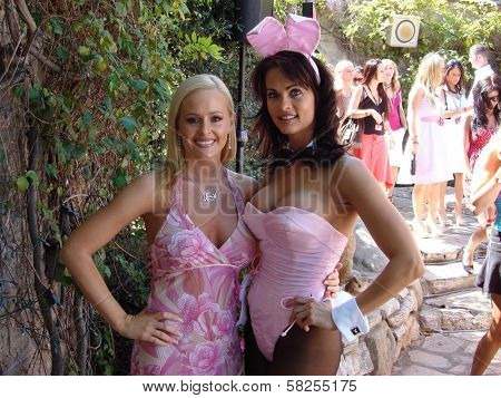 Katie Lohmann and Karen McDougal at the Playboy Golf Tee-Off Party. Playboy Mansion, Los Angeles, CA. 03-29-07