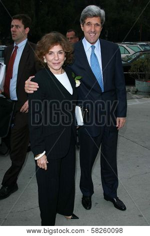 Teresa Heinz Kerry and John Kerry at an instore event to promote the new book 