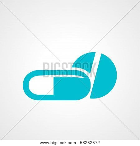 Pill and capsule icon