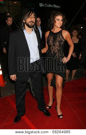 Daniel Sadek and Nadia Bjorlin at the Los Angeles Premiere of 