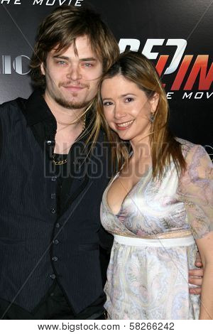 Christopher Backus and Mira Sorvino at the Los Angeles Premiere of 