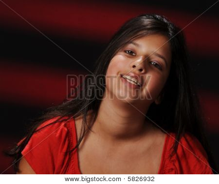 Portrait rouge et noir
