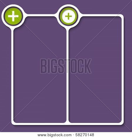 Double Box For Any Text With Plus Sign