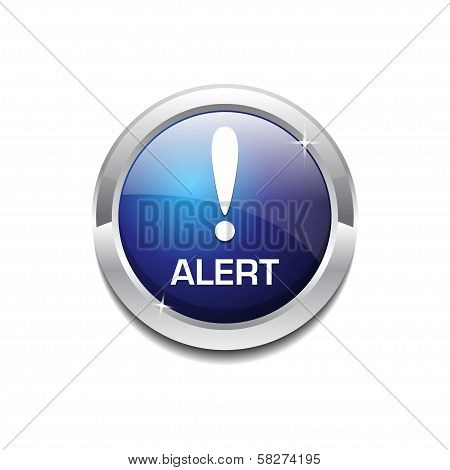 Alert Rounded Button Vector Icon