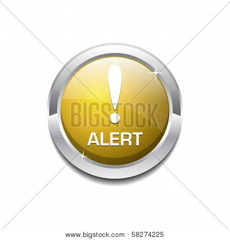 Alert Rounded Button Vector Icon