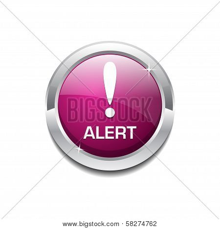 Alert Rounded Button Vector Icon