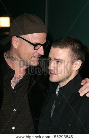 Nick Cassavetes and Justin Timberlake at the World Premiere of 