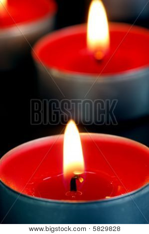 Červená Tealight Svíce